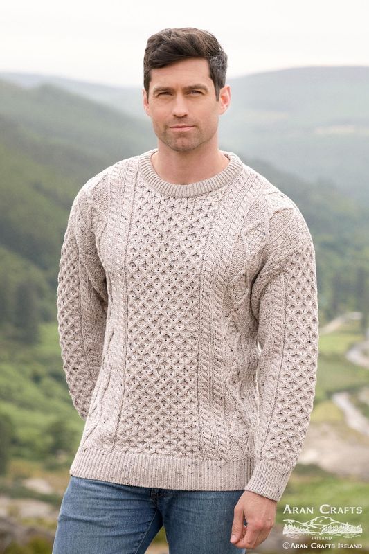 Unisex Kilronan Supersoft Merino Crew Neck Sweater - Oatmeal