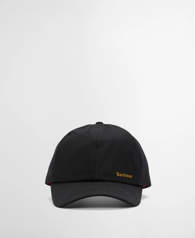 Barbour Belsay Waxed Sports Baseball Cap - Black