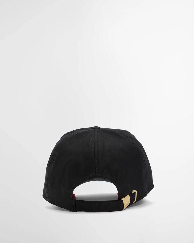 Barbour Belsay Waxed Sports Baseball Cap - Black