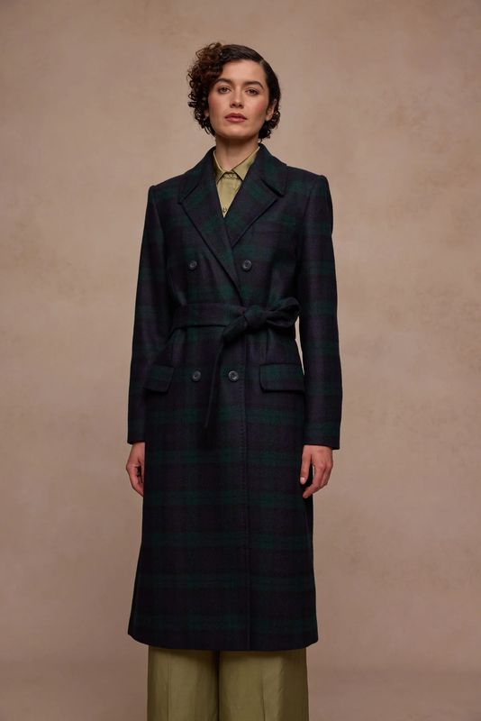 Clodagh Tweed Wool Coat