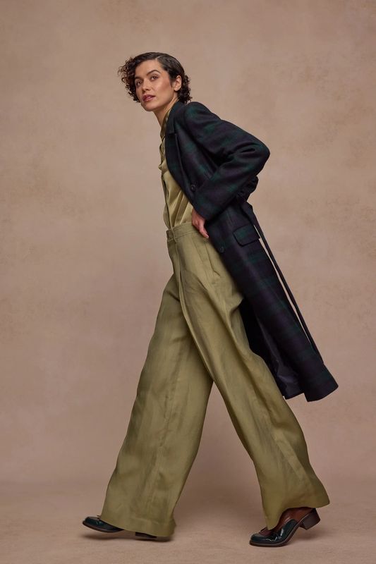 Clodagh Tweed Wool Coat