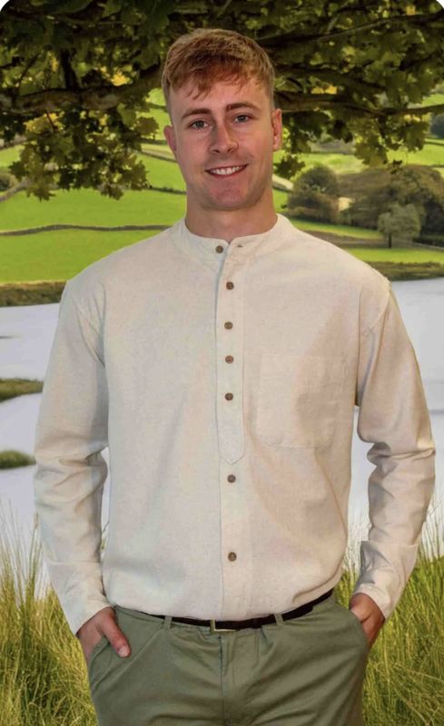 Emerald Isle Grandfather Shirt - Stone