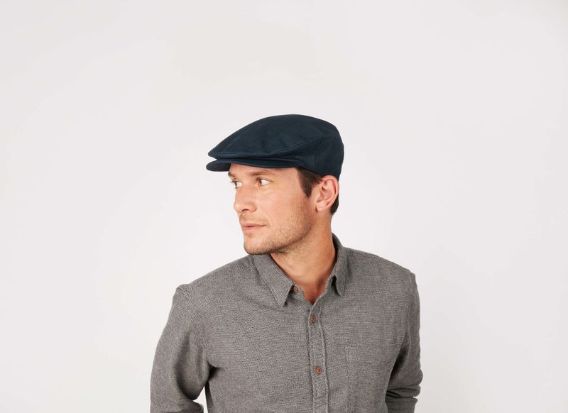 Vintage Linen Cap - Navy