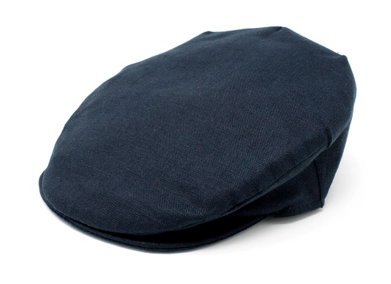 Vintage Linen Cap - Navy