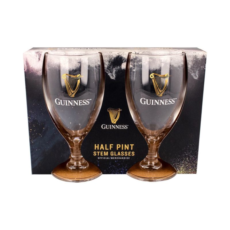 Guinness Half Pint Stem Glasses