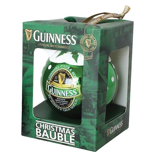 Guinness Christmas Bauble - Green Label