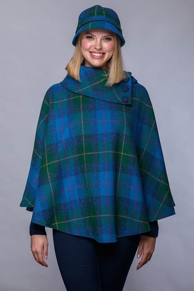“Handcrafted Mucros Tweed Poncho - #737
