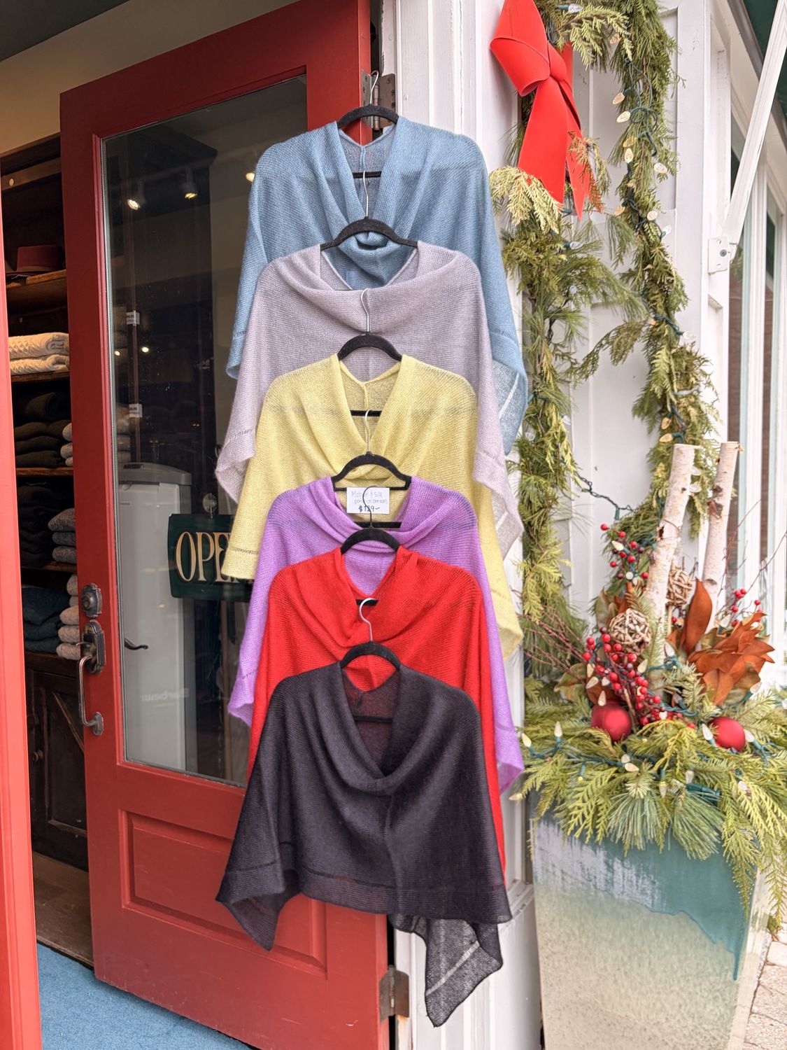 Mohair &amp; Silk Ponchos