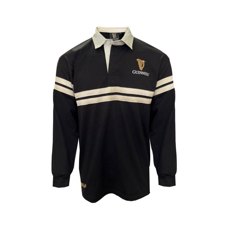 Guinness - Black Harp Long Sleeve Rugby Shirt