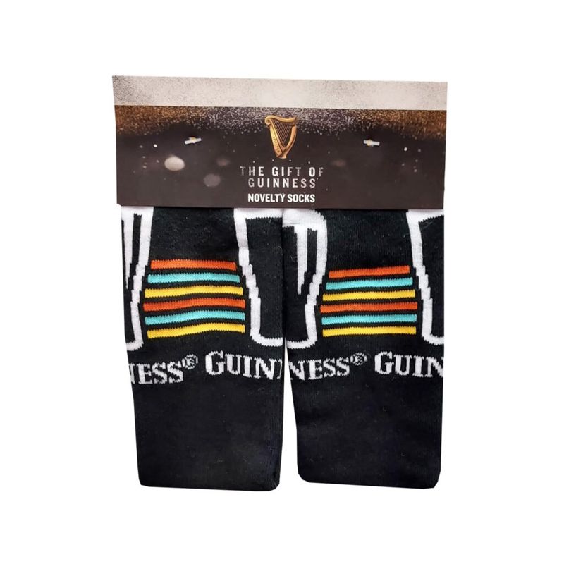 Guinness Black &amp; Yellow Make Mine a Guinness Socks