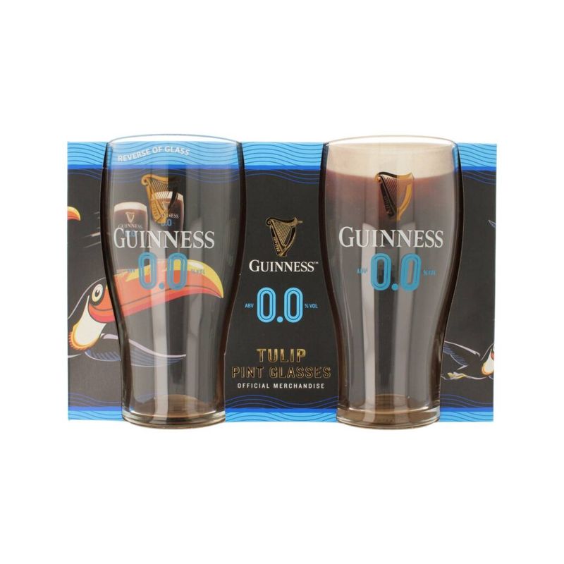 Guinness -  0.0 Tulip Pint Glass Set