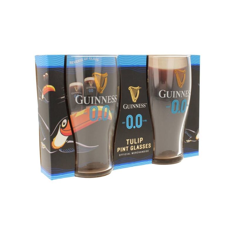 Guinness -  0.0 Tulip Pint Glass Set