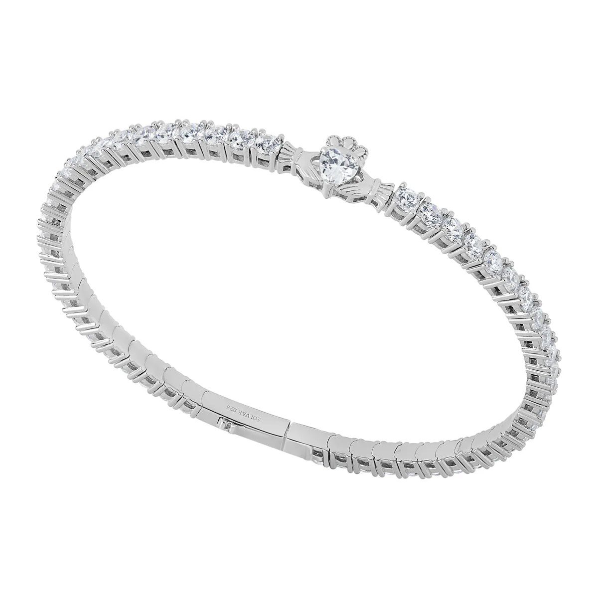 Claddagh with CZ Bracelet