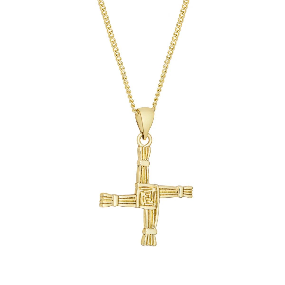 St. Brigids Cross Pendant - Gold Plated