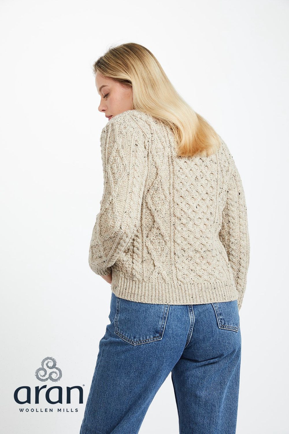 Ladies Heritage Aran Lumber Cardigan