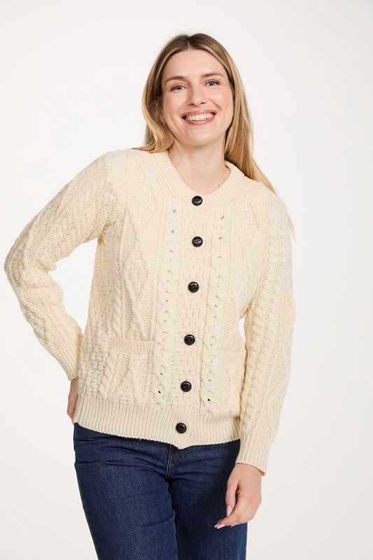 Ladies Heritage Aran Lumber Cardigan