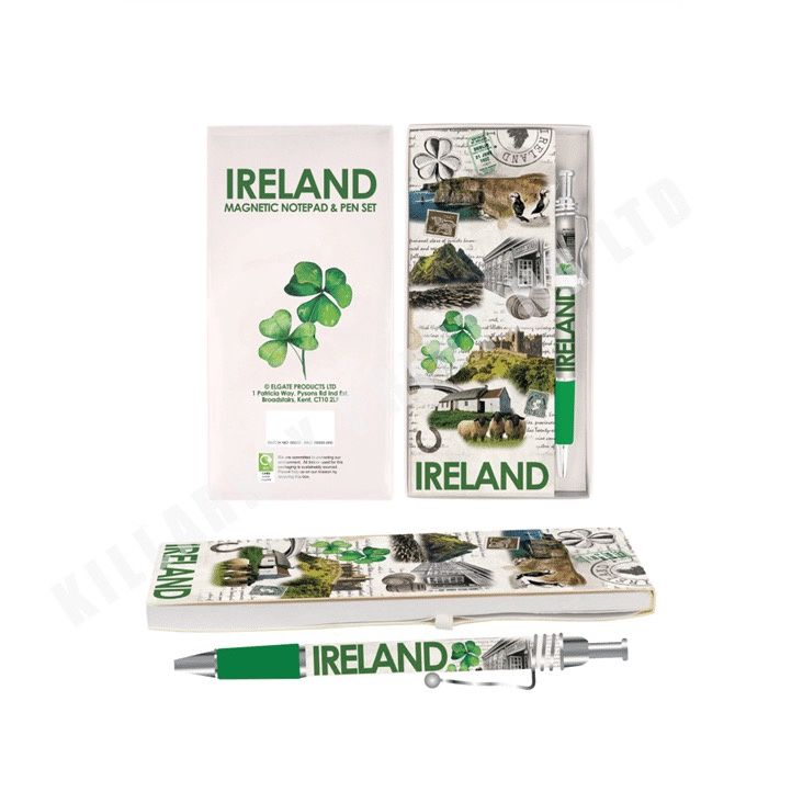 Ireland Collage Range - Notepad &amp; Pen Set