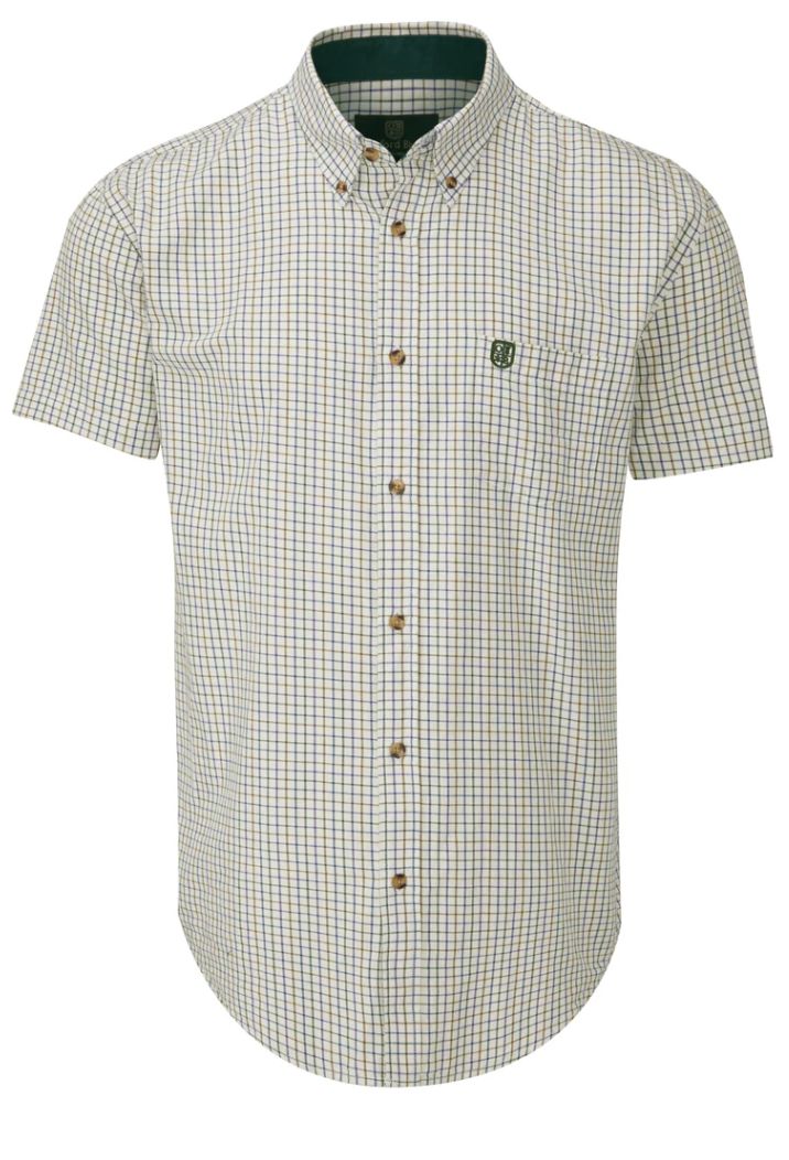 Men's London Tattersall Short Sleeve Shirt - Green