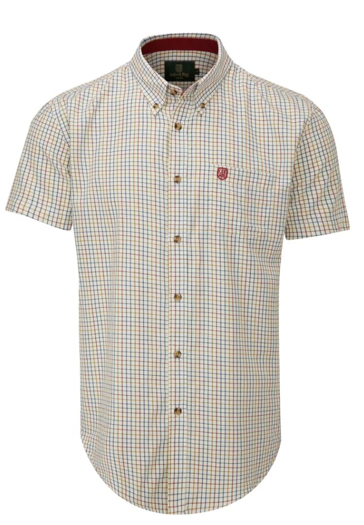 Men's London Tattersall Short Sleeve Shirt - Red