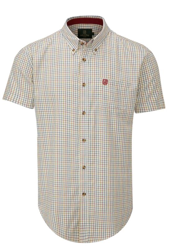 Men's London Tattersall Short Sleeve Shirt - Red