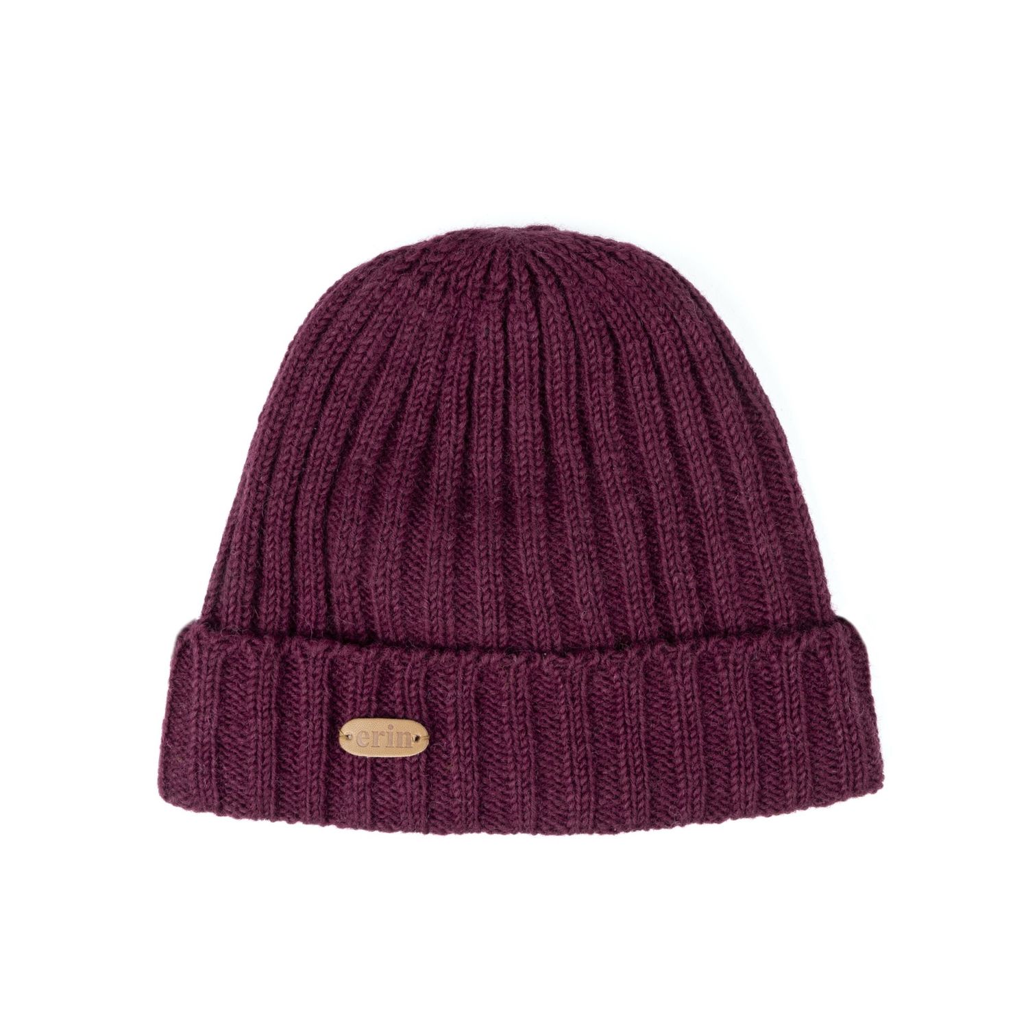 Rib Pullon Hat Turnup - Berry