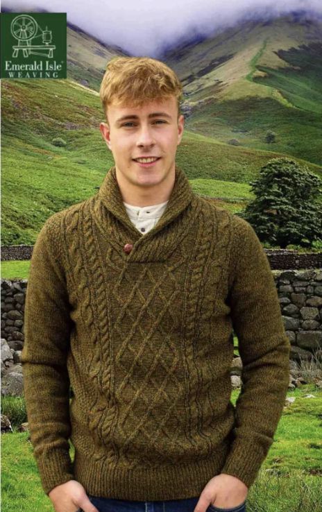 Killarney Shawl Neck - Autumn Leaf