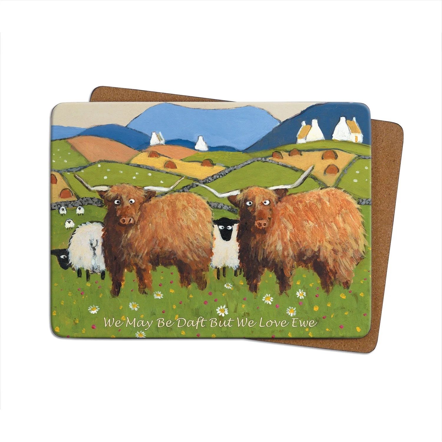 Thomas Joseph - Single Place Mat - We May Be Daft But We Love Ewe