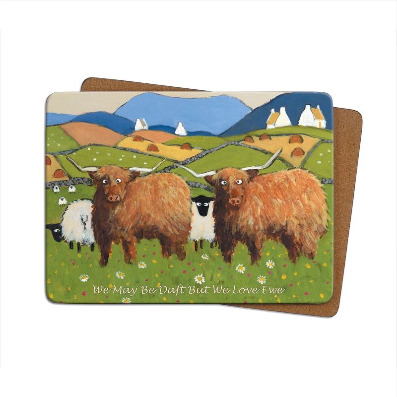 Thomas Joseph - Single Place Mat - We May Be Daft But We Love Ewe