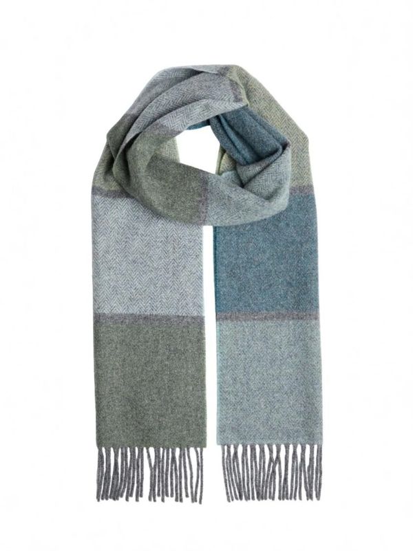Foxford Lambswool Scarf - Winter Contemporary Stripe