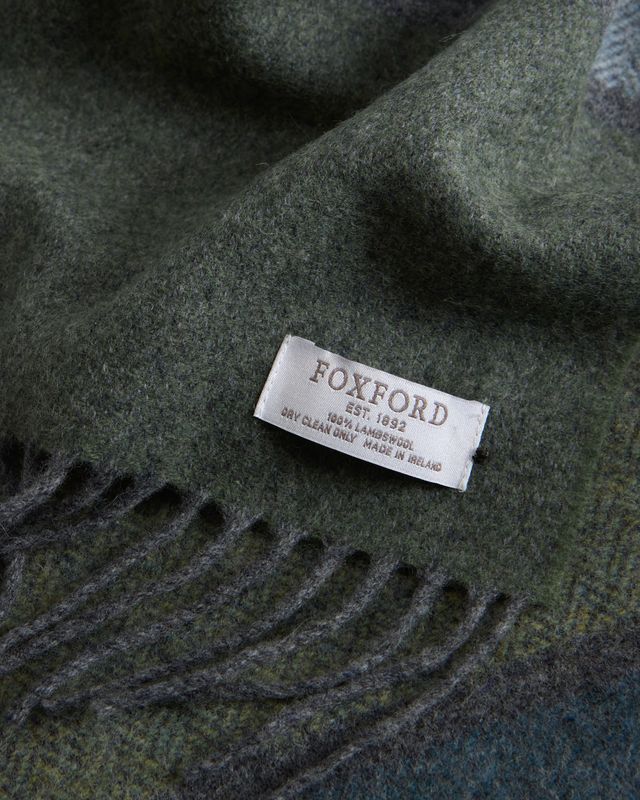 Foxford Lambswool Scarf - Winter Contemporary Stripe