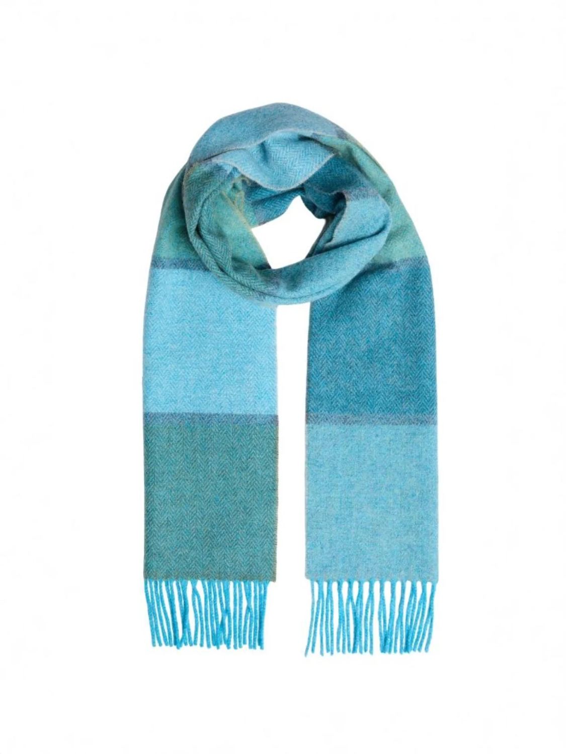 Foxford Lambswool Scarf - Spring Contemporary Stripe