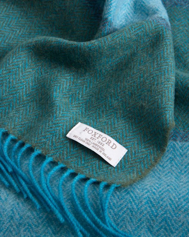 Foxford Lambswool Scarf - Spring Contemporary Stripe