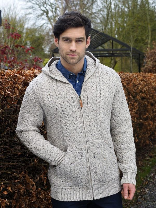 Limerick Hooded Cardigan - Oatmeal