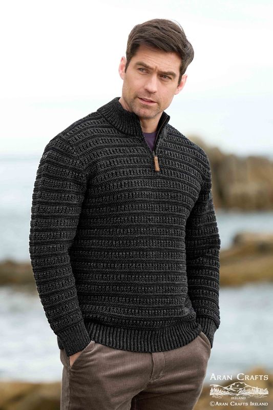 Fanore Plated Quarter Zip Sweater