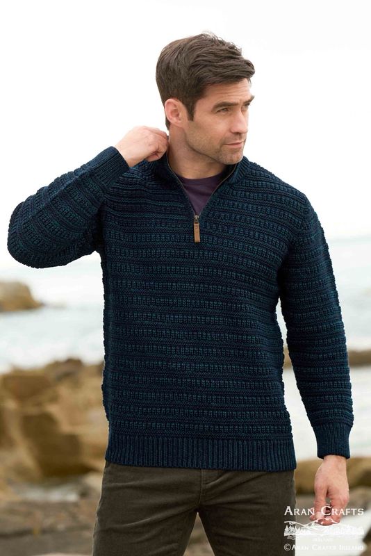 Fanore Plated Quarter Zip Sweater