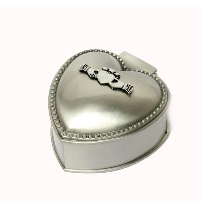 Pewter Jewellery Box -  Claddagh