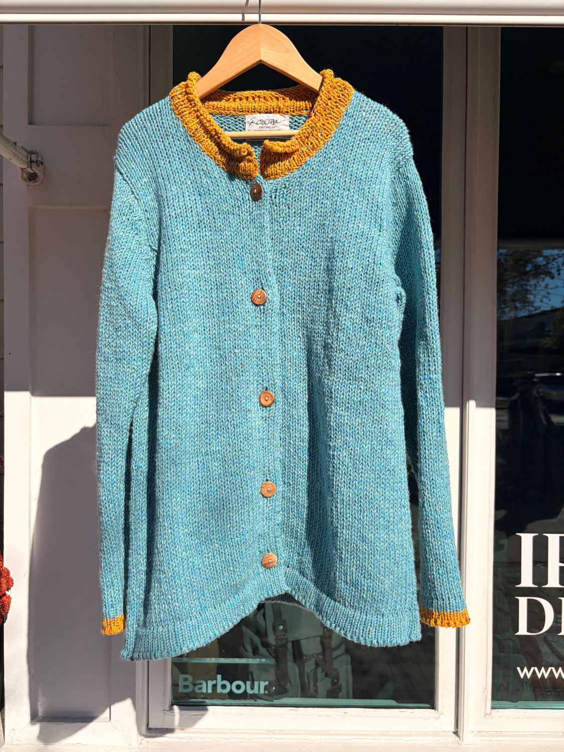 Ladies Ireland Cardigan - Light Blue Gild