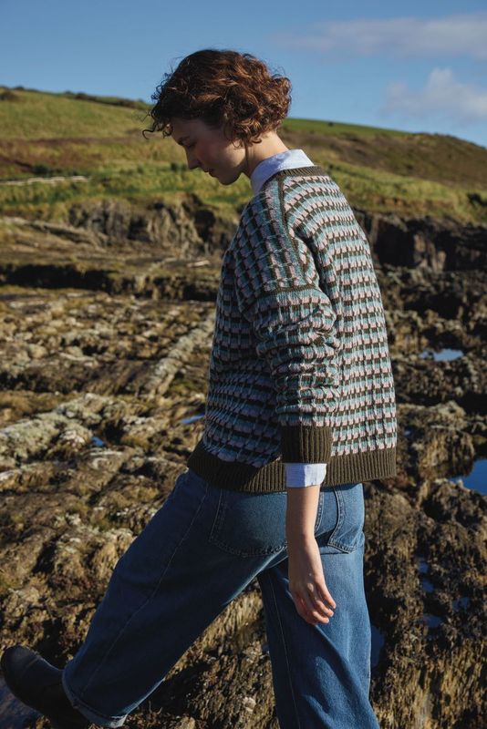 Ladies Jumper Interrupted Stripes