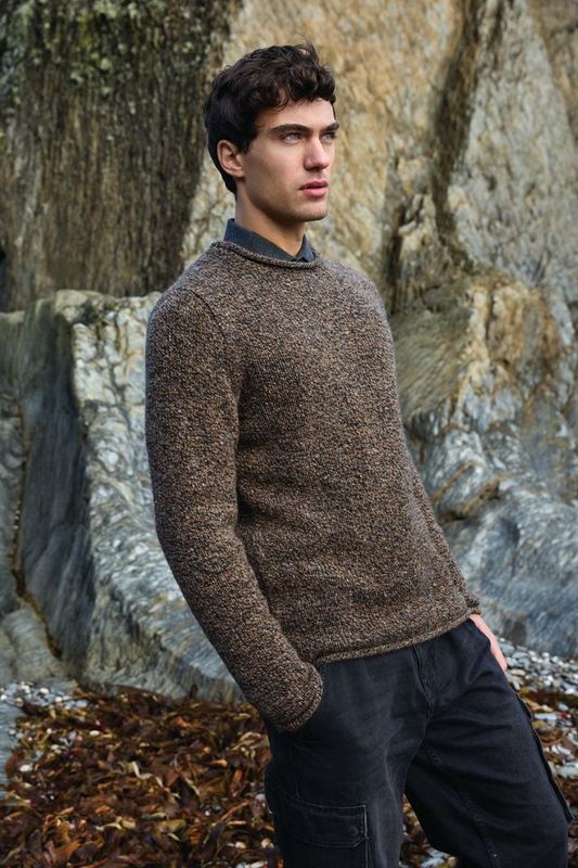 Crew Neck with Roll Edges