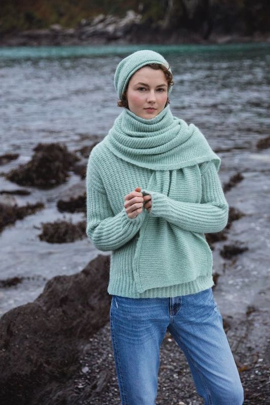 Links Scarf - Mint Cream