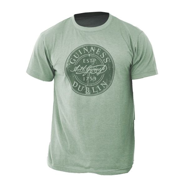 Guinness - Bottle Cap Green T-Shirt, Size: MEDIUM