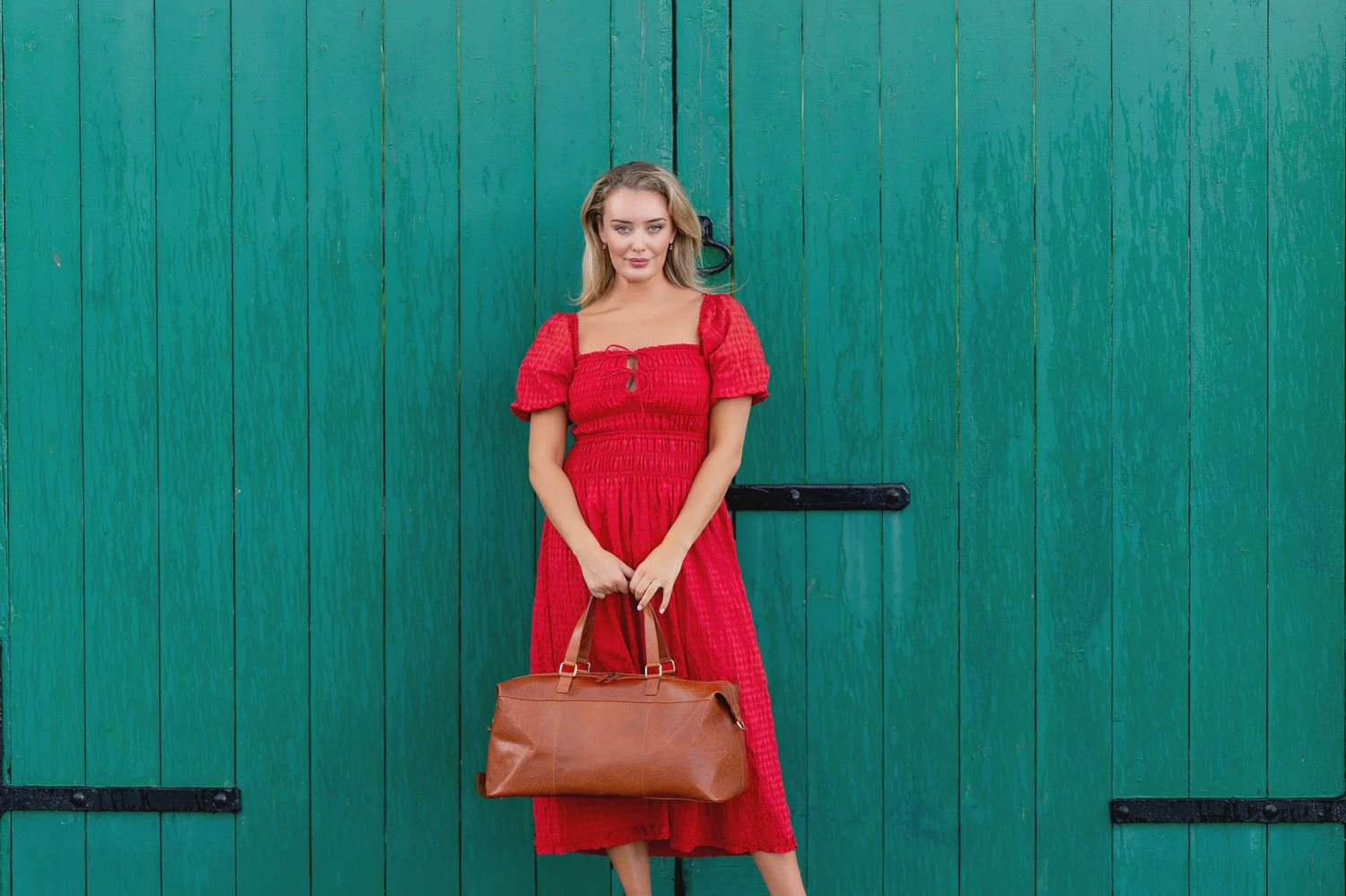 Leather Travel Bag - Tan