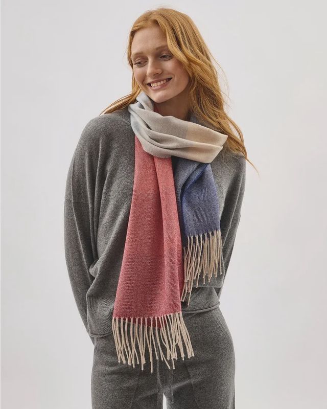 Fire &amp; Ice Wide Merino Scarf