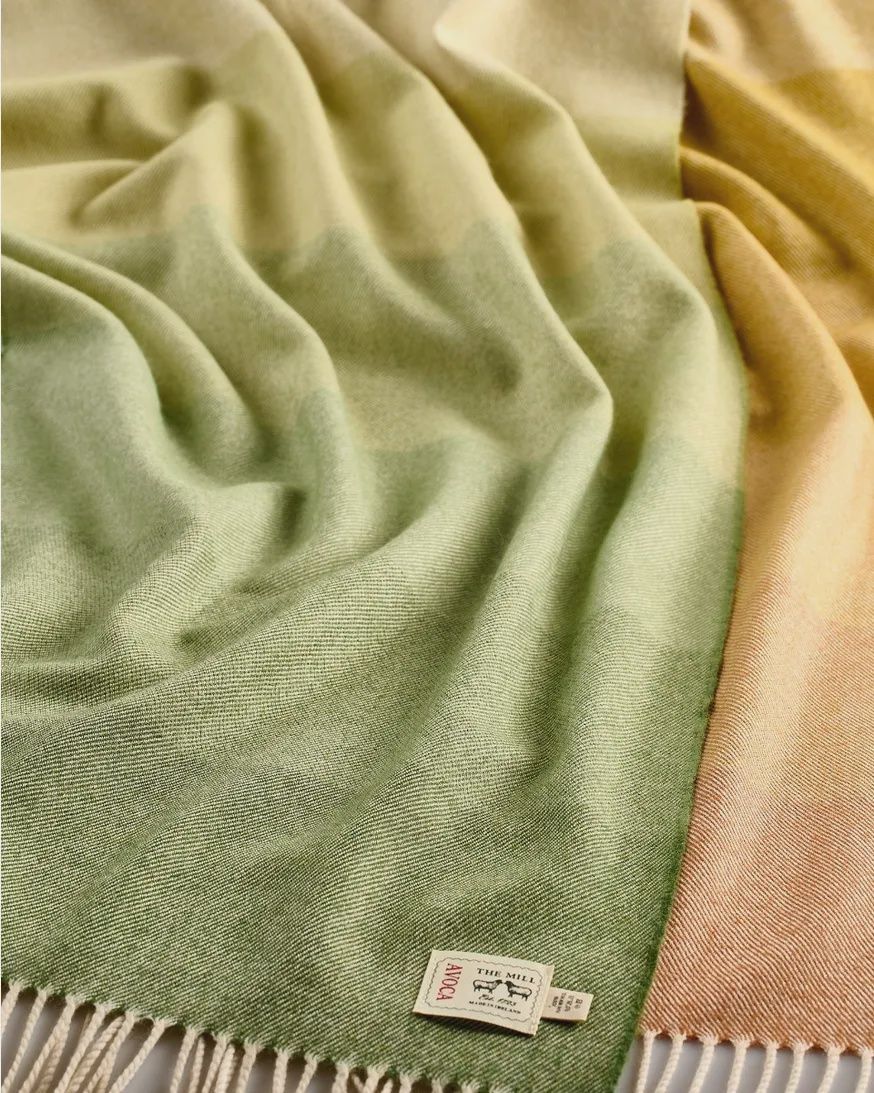 Ombre Tricolour Extra Wide Merino Scarf