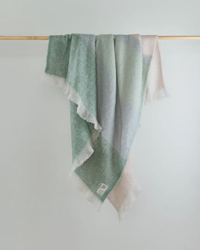 Celedon Contemporary Mohair Throw