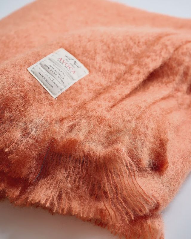 Russet Mohair Throw