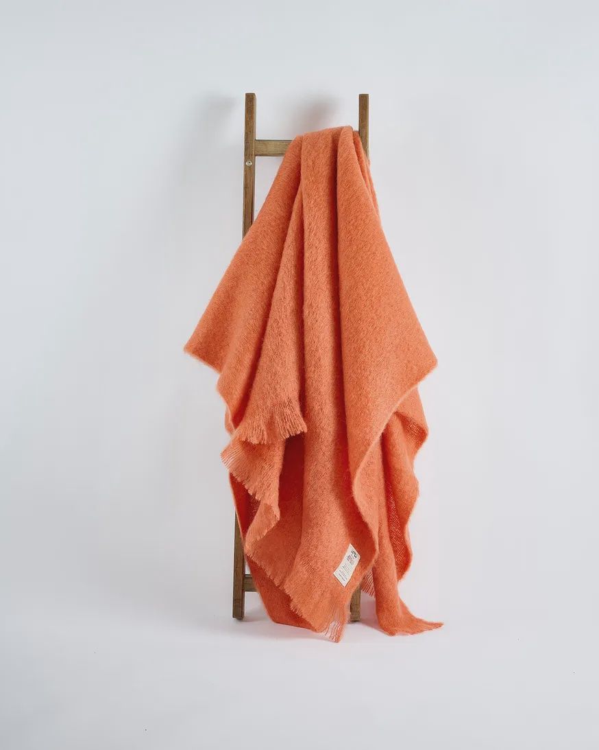 Russet Mohair Throw