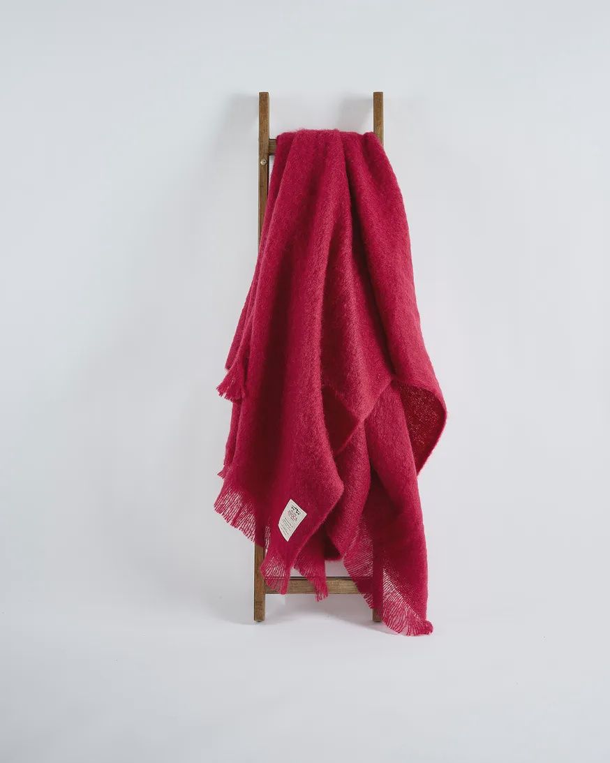 Ruby Mohair Throw