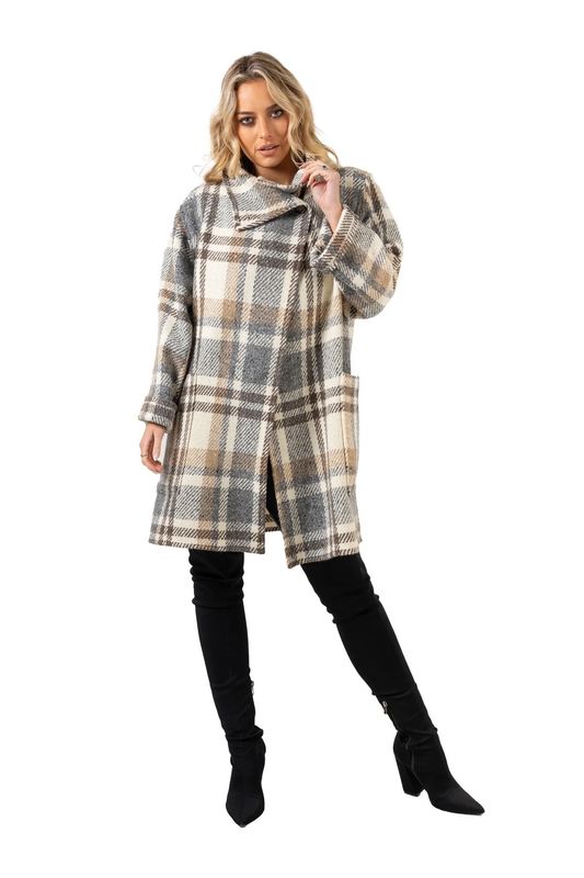 Shortie Coat in Donegal Tweed