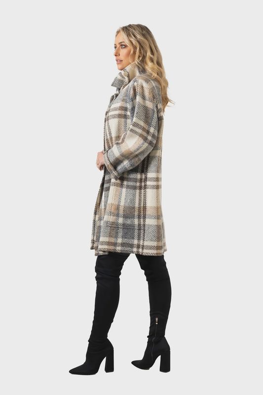 Shortie Coat in Donegal Tweed